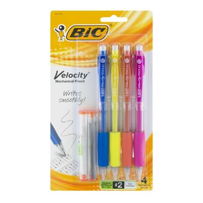 BiC Velocity Mechanical Pencils #2 Medium - 4 CT