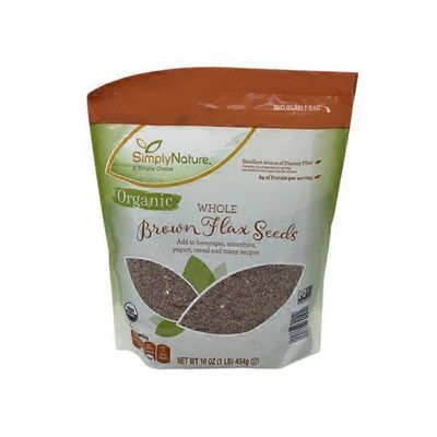 Simply Nature Organic Whole Flax Seed