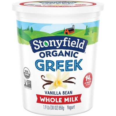 Stonyfield® Organic Greek Vanilla Bean Whole Milk Yogurt