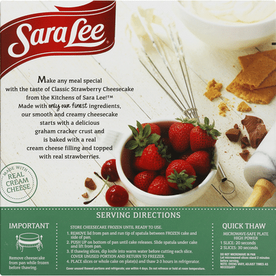 Sara Lee Cheesecake, Strawberry, Classic