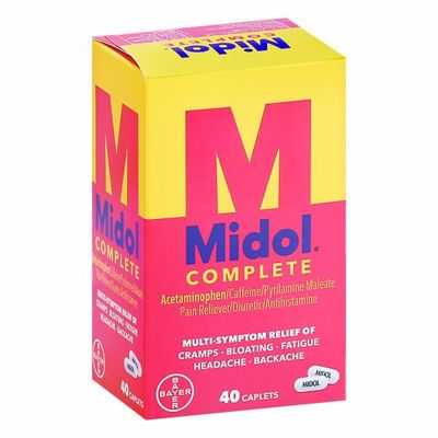 Midol Complete Menstrual Period Symptoms Relief Caplets