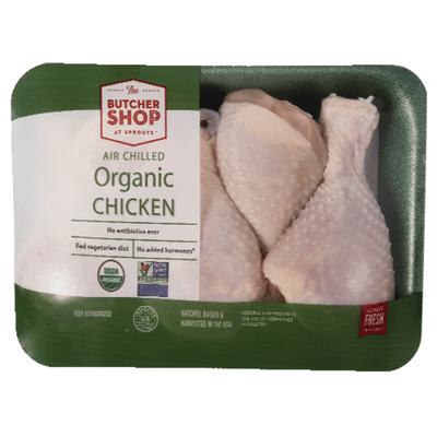 Sprouts Organic Chicken Drumsticks, Package