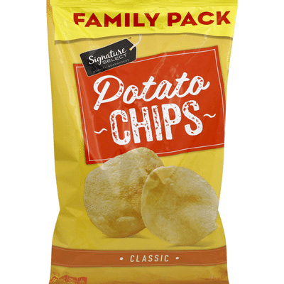 Signature Select Potato Chips, Classic, Family Pack