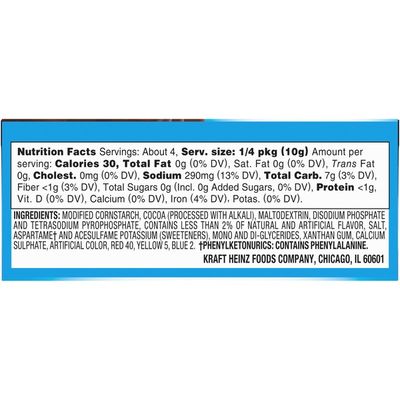 Jell-O Chocolate Sugar Free & Fat Free Instant Pudding & Pie Filling Mix