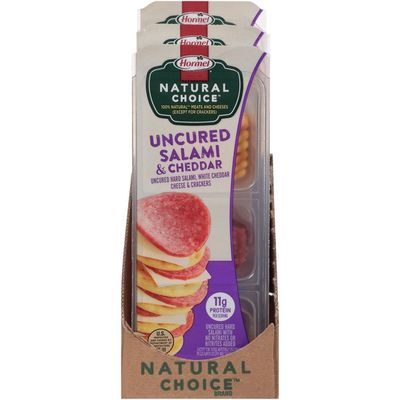 Hormel Natural Choice Uncured Salami & Cheddar Cheese & Crackers