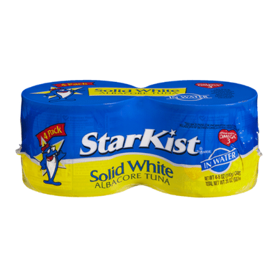 StarKist Tuna in Water, Albacore, Solid White, 4 Pack