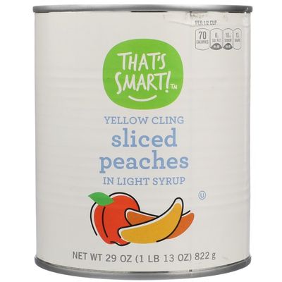 That's Smart! Yellow Cling Sliced Peaches In Light Syrup