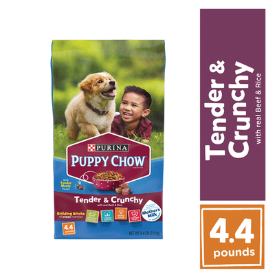 Purina Puppy Chow High Protein Dry Puppy Food, Tender & Crunchy With Real Beef