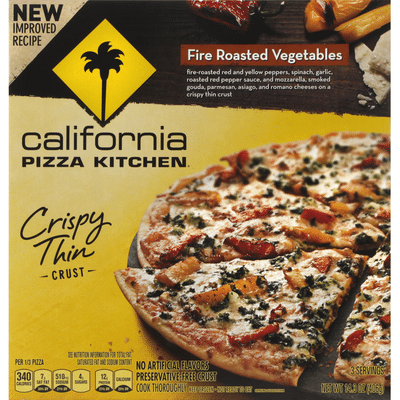 California Pizza Kitchen Pizza, Crispy Thin Crust, Fire Roasted Vegetables