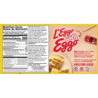 Eggo Frozen French Toast Sticks, Frozen Breakfast, All Day Kids Snacks, Cinnamon