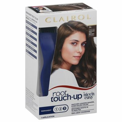 Clairol Nice n Easy Root Touch-Up, 5A Medium Ash Brown, Permanent Hair Color, Kit Female Hair Color