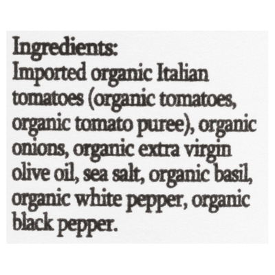 Organico Bello Pasta Sauce, Organic, Tomato Basil