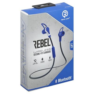 Replay Audio Earbuds, Rebel, Secure-Fit, Wireless
