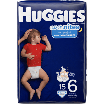 Huggies Nighttime Baby Diapers, Size 6