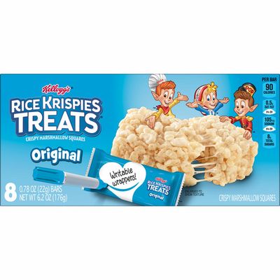 Kellogg's Rice Krispies Treats Marshmallow Snack Bars, Kids Snacks, School Lunch, Original