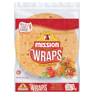 Mission Wraps Sun-Dried Tomato Basil Tortillas