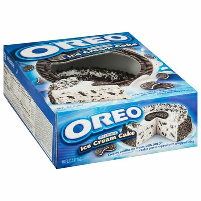 Carvel Oreo Premium Ice Cream Cake Made with Oreo Cookies and Vanilla Ice Cream