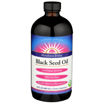 Heritage Store Black Seed Oil Dietary Supplement liquid