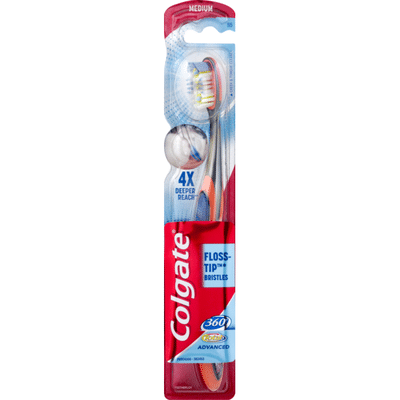 colgate floss tip toothbrush