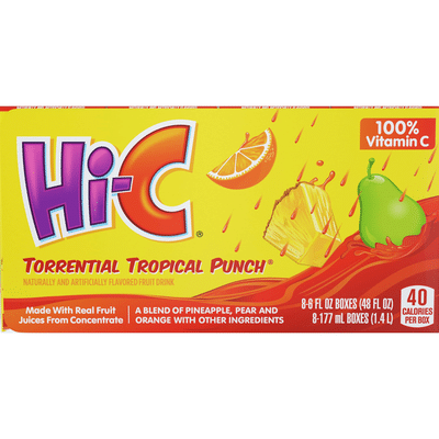 Hi-C Torrential Tropical Punch Fruit Drink