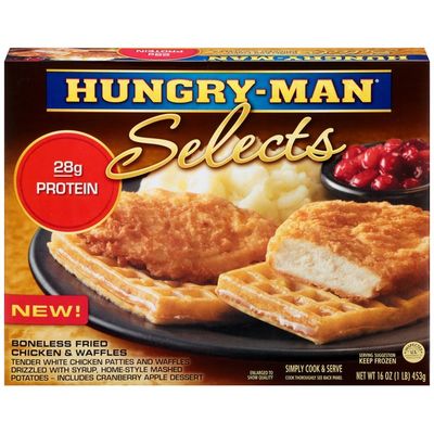 Hungry Man Selects Boneless Fried Chicken Waffles 16 Oz Delivery Or Pickup Near Me Instacart