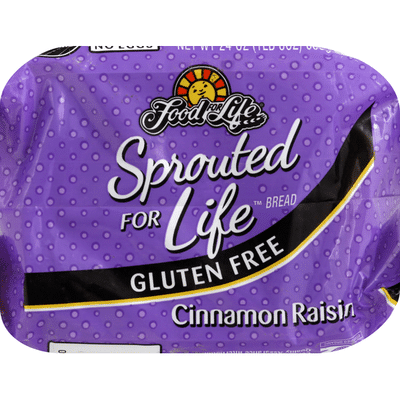Food for Life Bread, Gluten Free, Cinnamon Raisin