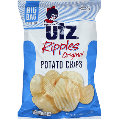 Utz Ripples Original Potato Chips Big Bag 14 5 Oz Instacart