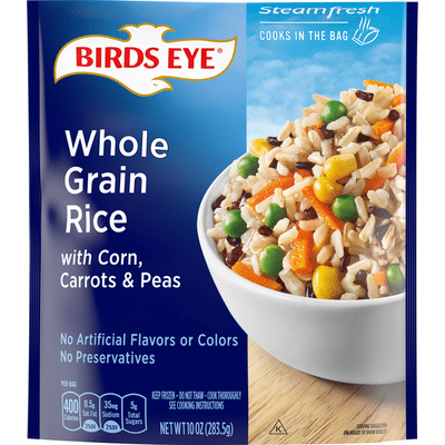Birds Eye Selects Brown & Wild Rice with Corn, Carrots & Peas