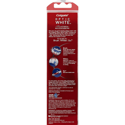 Colgate Toothbrush + Built-In Whitening Pen, 360 Degree, Soft