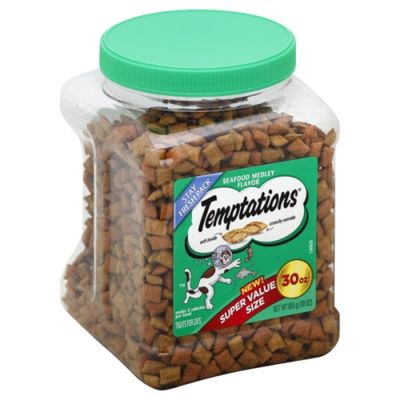 Temptations Crunchy and Soft Cat Treats Seafood Medley Flavor