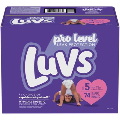 Luvs Pro Level Leak Protection Diapers Size 5