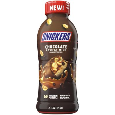 Nestle Nesquik Snickers Chocolate Low Fat Milk