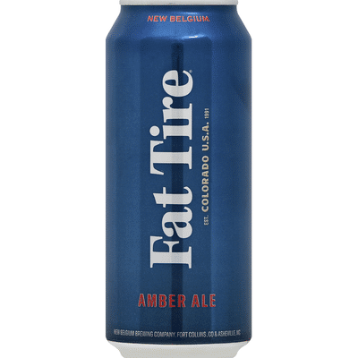 New Belgium Brewing Beer, Amber Ale, Fat Tire