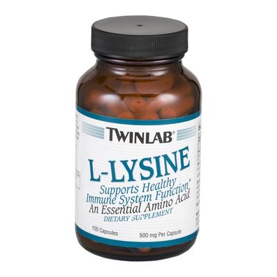 Twinlab L-Lysine 500mg Dietary Supplement Capsules - 100 CT