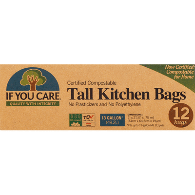 If You Care Certified Compostable Tall Kitchen Bags 12 Each Instacart