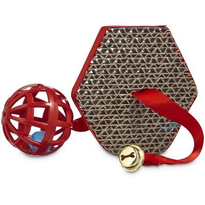 Leaps & Bounds Bu Scratch Post & Ball Cat Toy