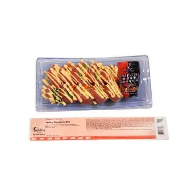 Sushi Avenue Tuna, Green Leaf Lettuce, Avocado, Roasted Red Pepper Wrapped In Rice Paper, Topped With Spicy Sauce & Served With Sweet Chili Sauce Roll
