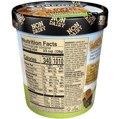 Ben & Jerry's Non-dairy Frozen Dessert Coffee Caramel Fudge