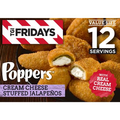 Tgif Cream Cheese Stuffed Jalapeno Poppers Value Size Frozen Snacks