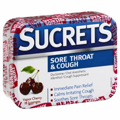 Sucrets Sore Throat & Cough, Lozenges, Vapor Cherry