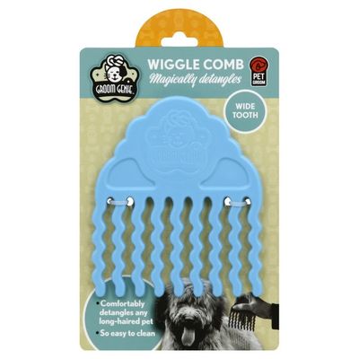 Groom Genie Wiggle Comb, Wide Tooth