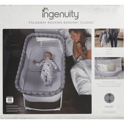 Ingenuity Rocking Bassinet, Foldaway, Classic, Crosby