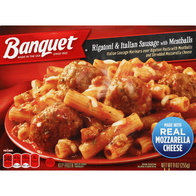 Banquet Classic Rigatoni And Italian Sausage With Meatballs