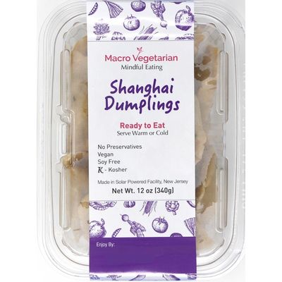 Macro Vegetarian Vegan Shanghai Dumpling
