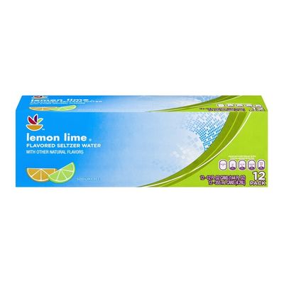 SB Lemon Lime Flavored Seltzer Water - 12 CT