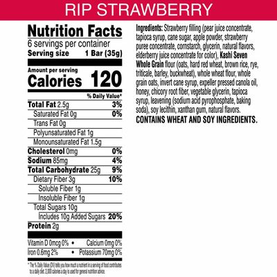 Kashi Soft-Baked Breakfast Bars Ripe Strawberry