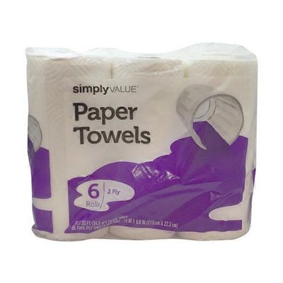 Simply Value Paper Towels, 2 Ply