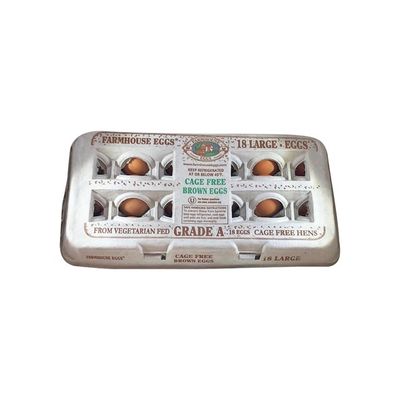 Farmhouse Eggs Eggs, Brown, Cage Free, Large