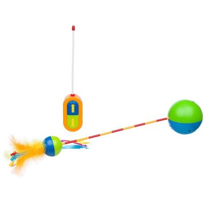Petstages Run & Roll Remote Control Wand Cat Toy
