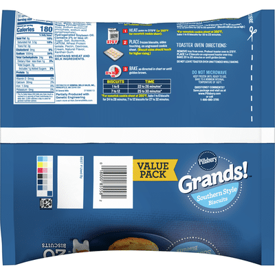 Pillsbury Grands!, Southern Style, Frozen Biscuits, 20 Count